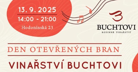 DEN OTEVŘENÝCH BRAN ve Vinařství Buchtovi