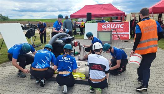 SDH * Mladí hasiči – soutěž v požárním útoku – Novosedly; 1. kolo Břeclavské hasičské ligy – Jezeřany-Maršovice